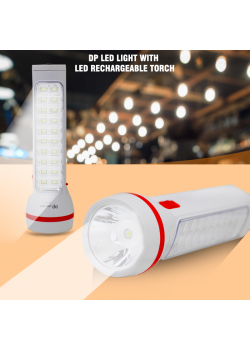 DP LED Light With LED Rechargeable Torch, DP9111